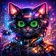 A colorful and vibrant geometric avatar featuring abstract shapes with diverse color gradients, ideal for a friendly profile 